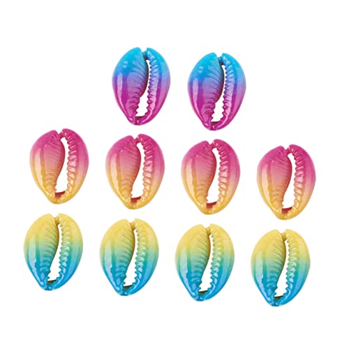 HOODANCOS 10Stücke DIY Farbverlauf Ohrringe Anhänger Gemischte Farben Schmuck Zubehör für Frauen Armband Fußkettchen Ohrbaumler ohne Loch von HOODANCOS