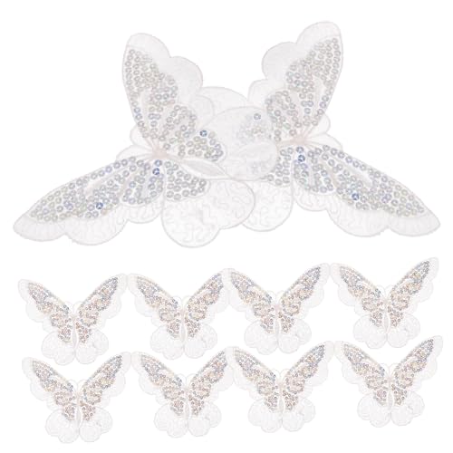 HOODANCOS 10Stücke Dekorative Schmetterlings Patches Organza Applikationen für Kleidung Taschen und Haarschmuck für DIY Projekte und Bastelarbeiten HOODANCOS 10Stücke Dekorative Schmetterlings Patches Organza Applikationen für Kleidung Taschen und Haarschmuck für DIY Projekte und Bastelarbeiten von HOODANCOS