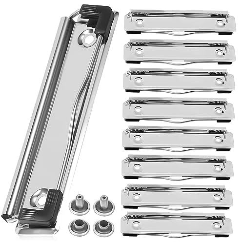 HOODANCOS 10Stücke Montierbare Zwischenablage Clips Klemmbrett Clips mit Nägeln für Berichte Menüs und Dokumente Wiederverwendbare Stabile Klemmen mit Starker Feder für Büro von HOODANCOS