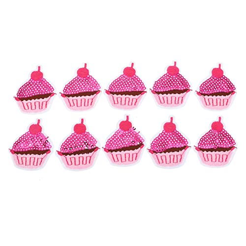 HOODANCOS 10Stücke Pailletten Eiscreme Cupcake Patch Gestickte Applikation für DIY Nähzubehör Selbstklebend zur Dekoration von Kleidung und Accessoires HOODANCOS 10Stücke Pailletten Eiscreme Cupcake Patch Gestickte Applikation für DIY Nähzubehör Selbstklebend zur Dekoration von Kleidung und Accessoires von HOODANCOS