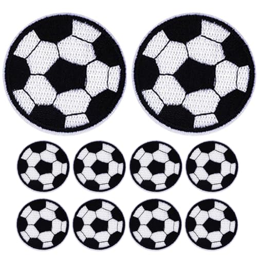 HOODANCOS 10Stücke Selbstklebende Fußball Aufnäher Austauschbare Patches für Kleidung für Jeans Shirts Rucksäcke DIY Dekoration HOODANCOS 10Stücke Selbstklebende Fußball Aufnäher Austauschbare Patches für Kleidung für Jeans Shirts Rucksäcke DIY Dekoration von HOODANCOS
