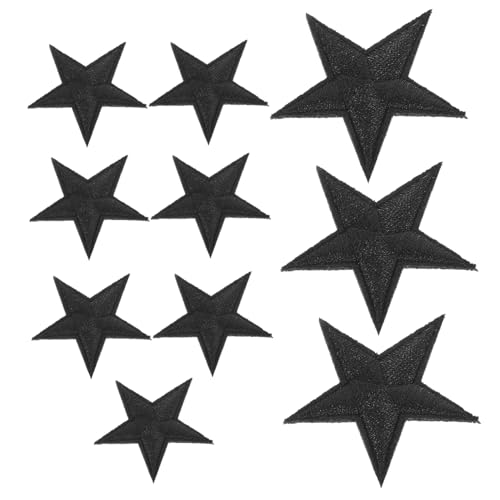 HOODANCOS 10Stücke Stern Stickerei Patches Dekorative Bügelflicken Für Kleidung Aufnäher Für T Shirts Und Jeans Schwarze Fünfzackige Sternflecken Zum Aufbügeln Und Verzieren HOODANCOS 10Stücke Stern Stickerei Patches Dekorative Bügelflicken Für Kleidung Aufnäher Für T Shirts Und Jeans Schwarze Fünfzackige Sternflecken Zum Aufbügeln Und Verzieren von HOODANCOS