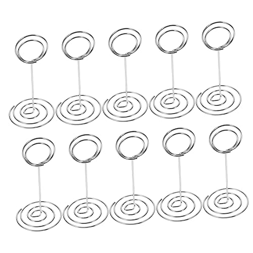 HOODANCOS 10Stücke Tischkartenhalter aus Elegante Memo Clips für Hochzeiten Partys und Veranstaltungen Stabiler Kartenclip für Fotos und Menükarten von HOODANCOS