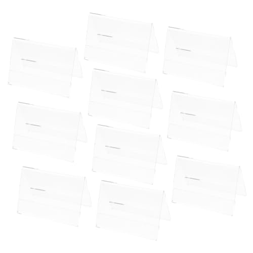 HOODANCOS 10Stücke Transparenter Acryl Visitenkartenständer für und Konferenzen Langlebig und Leicht Lösung für Einfache Identifikation von Namen HOODANCOS 10Stücke Transparenter Acryl Visitenkartenständer für und Konferenzen Langlebig und Leicht Lösung für Einfache Identifikation von Namen von HOODANCOS