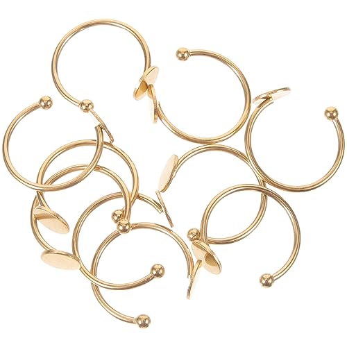 HOODANCOS 10Stücke Verstellbare Ringrohlinge DIY Schmuckherstellung Schmuckzubehör für Kreative Bastelprojekte Geeignet für Personalisierte und HOODANCOS 10Stücke Verstellbare Ringrohlinge DIY Schmuckherstellung Schmuckzubehör für Kreative Bastelprojekte Geeignet für Personalisierte und von HOODANCOS
