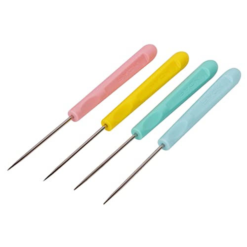 HOODANCOS 10stücke Nähahle Ahlen Aus Stahl Kunststoffgriff Werkzeug-sets Für Lederarbeiten Und Näharbeiten Diy-nähzubehör Für Heimgebrauch von HOODANCOS
