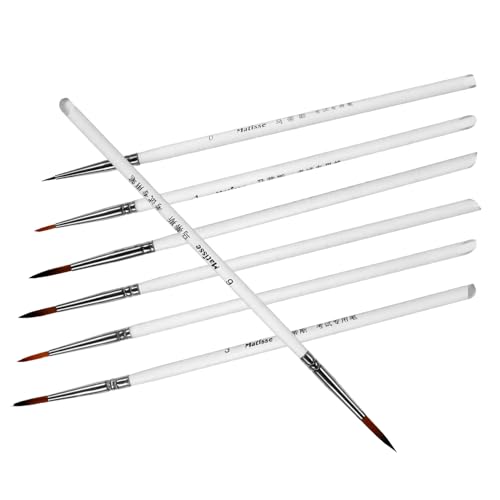 HOODANCOS 11 Stück Malstift-set Miniatur-kunstpinsel Bürsten Miniaturfarbe Malen Miniatur Mini Pinsel Streichen Kunst Wasser Pinsel Detailmalpinsel Mini-pinsel Modellpinsel Nylonwolle von HOODANCOS