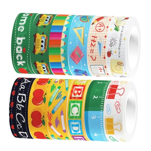 HOODANCOS 12 Rollen Transparentes Rollband Dünn Farbig Dekoration -band Anime Für Streifen Wiederverwendbar Pastell Sammelalbum Ästhetisch Karikatur Notizen Schrott Aufkleber HOODANCOS 12 Rollen Transparentes Rollband Dünn Farbig Dekoration -band Anime Für Streifen Wiederverwendbar Pastell Sammelalbum Ästhetisch Karikatur Notizen Schrott Aufkleber von HOODANCOS