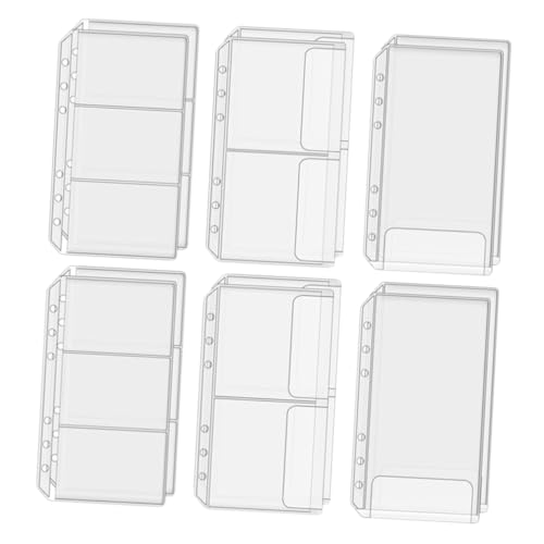 HOODANCOS 12 Stück A6PVC -Aufbewahrungstasche Behälter Beutel groß lose Klarer Tasche Größe Quittungstaschen Transparente Bindemittel Ordnertasche Plastiktüten für Karten HOODANCOS 12 Stück A6PVC -Aufbewahrungstasche Behälter Beutel groß lose Klarer Tasche Größe Quittungstaschen Transparente Bindemittel Ordnertasche Plastiktüten für Karten von HOODANCOS