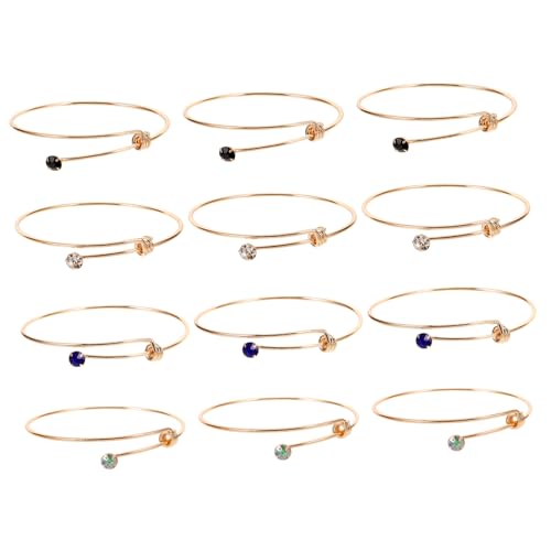 HOODANCOS 12 Stück Diy Armbänder Goldarmarm Herstellung Metallarmband Verstellbares Drahtarmband Verstellbare Armreifen Verstellbare Drahtarmbänder Verstellbare Armbänder Eisen HOODANCOS 12 Stück Diy Armbänder Goldarmarm Herstellung Metallarmband Verstellbares Drahtarmband Verstellbare Armreifen Verstellbare Drahtarmbänder Verstellbare Armbänder Eisen von HOODANCOS