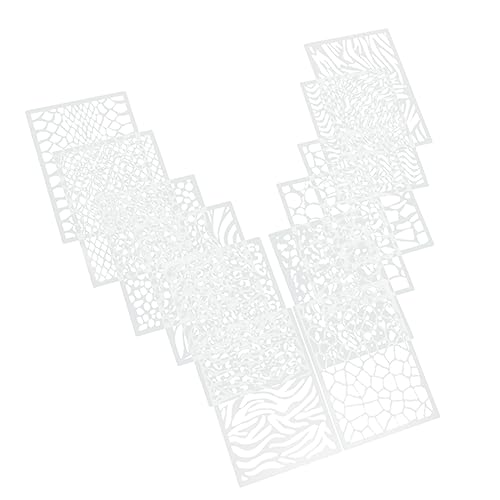 HOODANCOS 12 Stück Doodle Dekorative Vorlage Schablone mit Leopardenmuster Geometrische Schablonen zum Zeichnen Wiederverwendbare Malvorlagen Wanddruckform das Haustier HOODANCOS 12 Stück Doodle Dekorative Vorlage Schablone mit Leopardenmuster Geometrische Schablonen zum Zeichnen Wiederverwendbare Malvorlagen Wanddruckform das Haustier von HOODANCOS