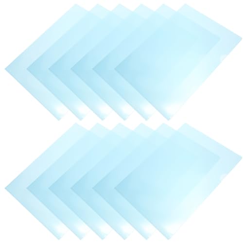 HOODANCOS 12 Stück Förmige Transparente Dokumentenmappe aus Kunststoff Aktenordner Schutz Wichtiger Unterlagen Organisation von Dokumenten von HOODANCOS