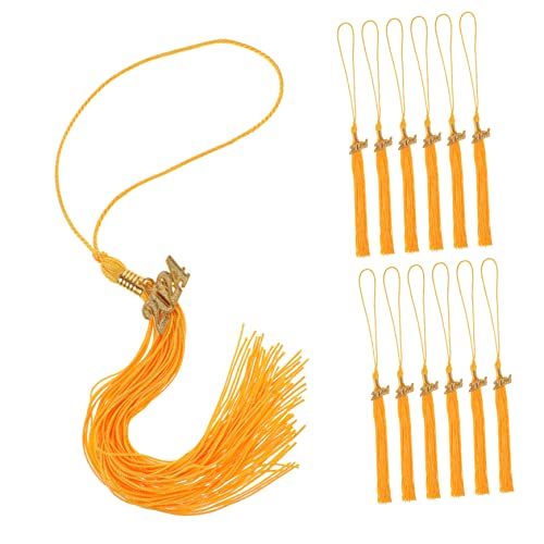 HOODANCOS 12 Stück Goldene Abschlussquasten für Doktorhüte Dekorative Abschlussfeier Accessoires für Graduierungen und Feierlichkeiten HOODANCOS 12 Stück Goldene Abschlussquasten für Doktorhüte Dekorative Abschlussfeier Accessoires für Graduierungen und Feierlichkeiten von HOODANCOS