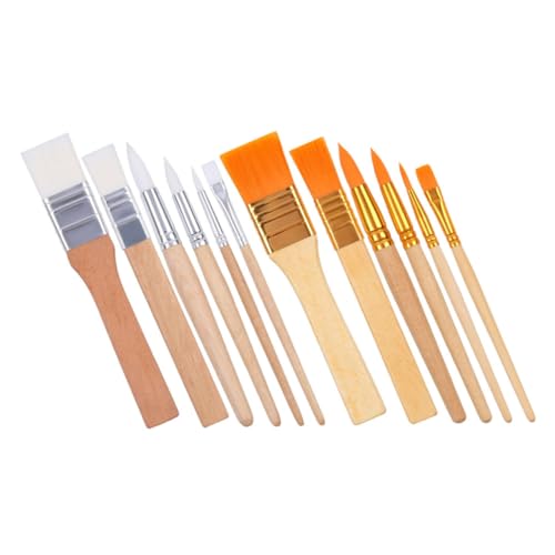 HOODANCOS 12 Stück Kinderbürste Pinsel Bußgeld Professional Handwerk Erwachsene Machen Malen Handhaben Kunst Für Bürsten Malerei Farbe Farbversorgung Vorräte Ziehen Nylon HOODANCOS 12 Stück Kinderbürste Pinsel Bußgeld Professional Handwerk Erwachsene Machen Malen Handhaben Kunst Für Bürsten Malerei Farbe Farbversorgung Vorräte Ziehen Nylon von HOODANCOS