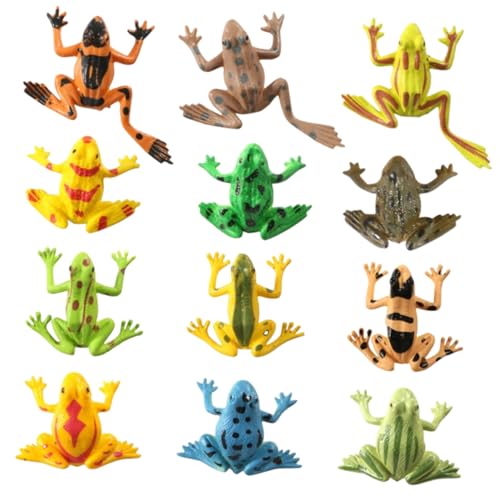 HOODANCOS 12 Stück Miniatur Frosch Realistische Dekoration für Kinderzimmer und Garten als Mitgebsel für Geburtstagsfeiern und Kreative Spielideen für Jungen und Mädchen HOODANCOS 12 Stück Miniatur Frosch Realistische Dekoration für Kinderzimmer und Garten als Mitgebsel für Geburtstagsfeiern und Kreative Spielideen für Jungen und Mädchen von HOODANCOS