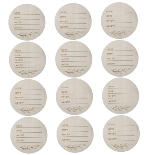 HOODANCOS 12 Stück -Plakette Ankündigung eines Neugeborenen -Ankündigungszeichen Kindergarten Namensschilder für Babys Neugeborenes Babyname Board Geburtsanzeige Zeichen Holz Khaki HOODANCOS 12 Stück -Plakette Ankündigung eines Neugeborenen -Ankündigungszeichen Kindergarten Namensschilder für Babys Neugeborenes Babyname Board Geburtsanzeige Zeichen Holz Khaki von HOODANCOS