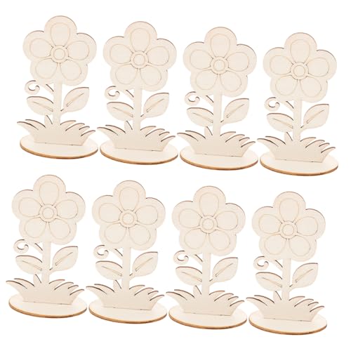 HOODANCOS 12 Stück Teiliges Diy Holzblumen Bastelset Unbehandelte Holzblumen zum Bemalen für Bastelprojekte und für Frühling Hochzeiten und Feiern HOODANCOS 12 Stück Teiliges Diy Holzblumen Bastelset Unbehandelte Holzblumen zum Bemalen für Bastelprojekte und für Frühling Hochzeiten und Feiern von HOODANCOS