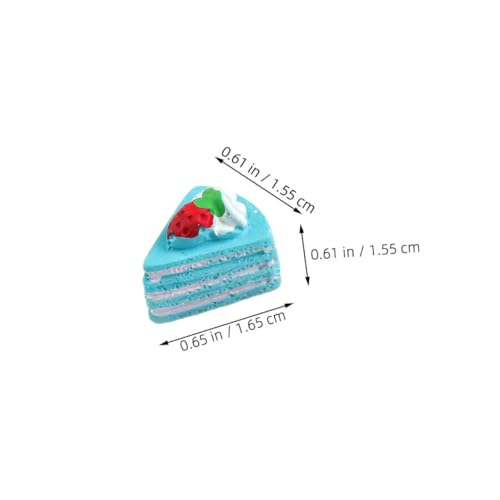 HOODANCOS 12 Stück Teiliges Mini Kuchen Realistische Mini Dessert Deko in Gemischten Farben Leichte Fake Tortendeko für Puppenhaus DIY Zubehör Langlebig und Kompakt für Kreative Bastelideen von HOODANCOS