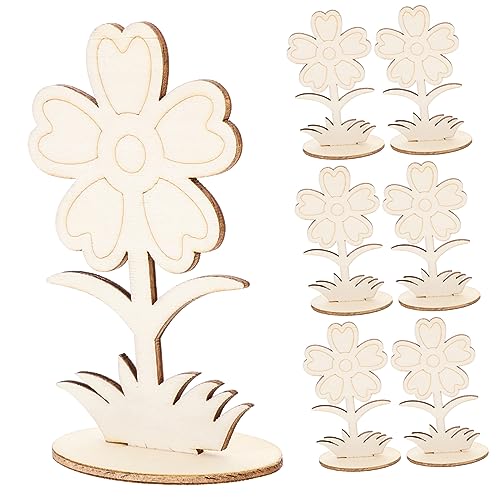 HOODANCOS 12 Stück Teiliges Unbearbeitete Holzblumen zum Bemalen DIY Holzdeko für Kreative Bastelprojekte und Zimmerdekoration für Persönliche Kunstwerke und HOODANCOS 12 Stück Teiliges Unbearbeitete Holzblumen zum Bemalen DIY Holzdeko für Kreative Bastelprojekte und Zimmerdekoration für Persönliche Kunstwerke und von HOODANCOS