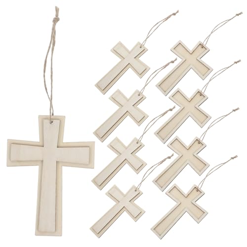HOODANCOS 12 Stück Unlackierte Holzkreuze für DIY Projekte Bastelornamente Holz für Kreative Kunstprojekte Heim und Kirchen Dekorationen HOODANCOS 12 Stück Unlackierte Holzkreuze für DIY Projekte Bastelornamente Holz für Kreative Kunstprojekte Heim und Kirchen Dekorationen von HOODANCOS
