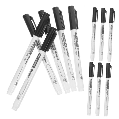 HOODANCOS 12 Stück Whiteboard-stift Stifte Für Die Schule Textmarker Löschbarer Stift Markierung Whiteboard-marker Weißer Stift Abwaschbare Stifte Dauerhaft Weißes Brett Plastik Schwarz HOODANCOS 12 Stück Whiteboard-stift Stifte Für Die Schule Textmarker Löschbarer Stift Markierung Whiteboard-marker Weißer Stift Abwaschbare Stifte Dauerhaft Weißes Brett Plastik Schwarz von HOODANCOS