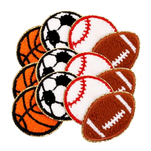 HOODANCOS 12 Stück kompakte Hutaufnäher bestickt Flicken für Bekleidung Band-Patches Pat-Patches Ausbessern von Flicken kompakte Kleiderflicken abriebfeste Hutaufnäher zarte Hutflecken Stoff von HOODANCOS