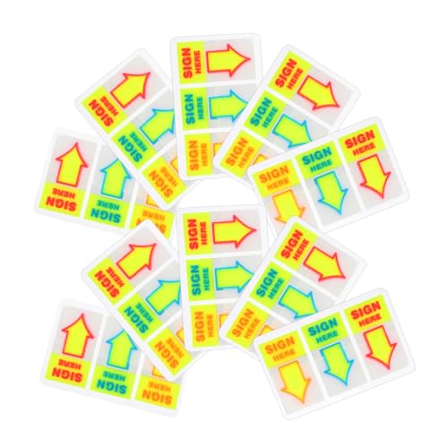 HOODANCOS 120 Stück Warnabziehbilder Expo-Marker Pfeilschild-Etikett Farben Schlüssel Index-Tabs Aufkleber Pfeiletiketten Abziehbilder für Pfeilausrüstung Pfeilzeichen Papier HOODANCOS 120 Stück Warnabziehbilder Expo-Marker Pfeilschild-Etikett Farben Schlüssel Index-Tabs Aufkleber Pfeiletiketten Abziehbilder für Pfeilausrüstung Pfeilzeichen Papier von HOODANCOS