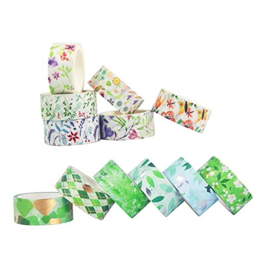 HOODANCOS 12Rollen Dekoratives Washi Tape Blumenmuster Klebebänder für Scrapbooking Handwerk Geschenkverpackung und Projekte für Notizbücher und Journaling HOODANCOS 12Rollen Dekoratives Washi Tape Blumenmuster Klebebänder für Scrapbooking Handwerk Geschenkverpackung und Projekte für Notizbücher und Journaling von HOODANCOS