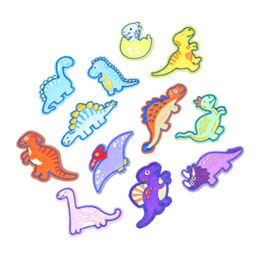 HOODANCOS 12Stücke Dinosaurier Bestickte Aufnäher Für DIY Cartoon Dinosaurier Nähflicken Für Kinderbekleidung Taschen Und Projekte Tierische Applikationen Zum Aufbügeln HOODANCOS 12Stücke Dinosaurier Bestickte Aufnäher Für DIY Cartoon Dinosaurier Nähflicken Für Kinderbekleidung Taschen Und Projekte Tierische Applikationen Zum Aufbügeln von HOODANCOS