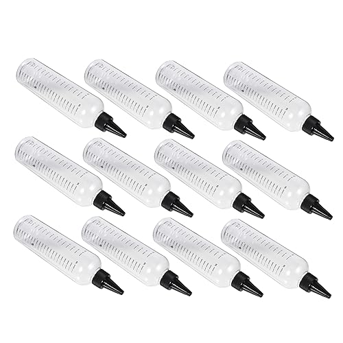 HOODANCOS 12Stücke Haar Perm Flüssigflaschen mit Transparente Applikatorflaschen für Friseursalons Einfache Handhabung Hochwertigem Kunststoff für Chemische HOODANCOS 12Stücke Haar Perm Flüssigflaschen mit Transparente Applikatorflaschen für Friseursalons Einfache Handhabung Hochwertigem Kunststoff für Chemische von HOODANCOS