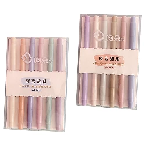 HOODANCOS 12Stücke Pastell Textmarker Ästhetische Marker mit Weicher Keilspitze Praktische Markierstifte für Schule Büro für Journaling Farbcodierung HOODANCOS 12Stücke Pastell Textmarker Ästhetische Marker mit Weicher Keilspitze Praktische Markierstifte für Schule Büro für Journaling Farbcodierung von HOODANCOS