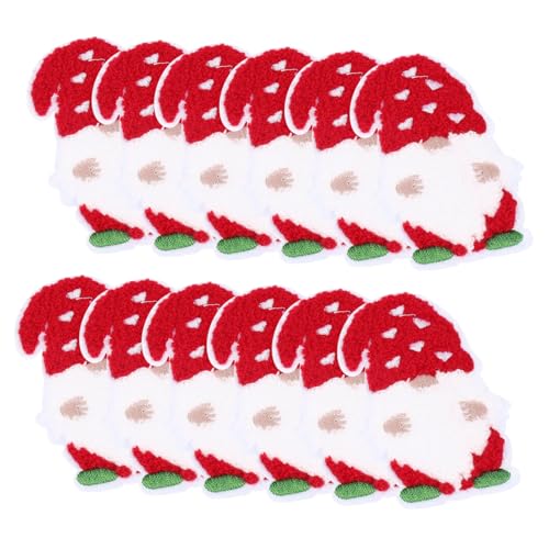 HOODANCOS 12Stücke Weihnachtliche Patches Teilig Entzückende DIY Mantelflecken Polyester für Kleidungsdekoration und Reparatur Einfach Aufzubügeln und Vielseitig Einsetzbar HOODANCOS 12Stücke Weihnachtliche Patches Teilig Entzückende DIY Mantelflecken Polyester für Kleidungsdekoration und Reparatur Einfach Aufzubügeln und Vielseitig Einsetzbar von HOODANCOS