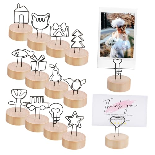 HOODANCOS 13 Stück Kartenhalter Memo -Clips Dekoration Hochzeitszeichen Memo-Karte Tischnummernhalter für die Hochzeit Büro Bildhalter für Tische Karteninhaber Fotodisplay mit Clips hölzern HOODANCOS 13 Stück Kartenhalter Memo -Clips Dekoration Hochzeitszeichen Memo-Karte Tischnummernhalter für die Hochzeit Büro Bildhalter für Tische Karteninhaber Fotodisplay mit Clips hölzern von HOODANCOS
