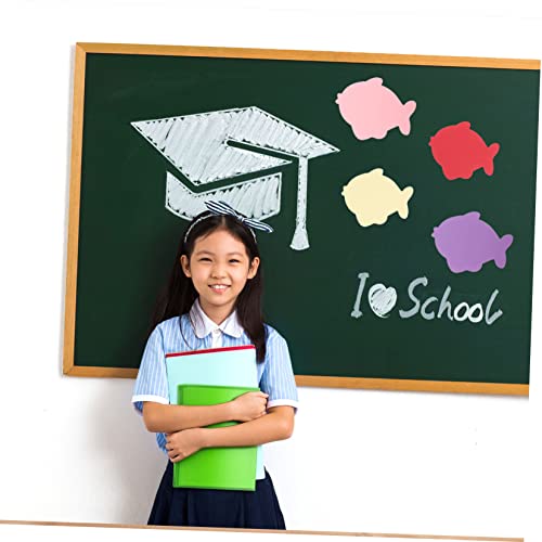 HOODANCOS 140 Stück Teiliges Buntes Papier Ausschnitt Fische Dekorative DIY Papierformen für Sichere und Langlebige Bastelmaterialien für Klassenraum und Themenparty Dekoration von HOODANCOS