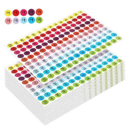 HOODANCOS 15 Blatt Preisschild Aufkleber runden kreisförmig groß klein Farben Weiß aufkleber für den flohmarkt Flohmarktpreisaufkleber Flohmarkt -Tags Verkaufstags Papier HOODANCOS 15 Blatt Preisschild Aufkleber runden kreisförmig groß klein Farben Weiß aufkleber für den flohmarkt Flohmarktpreisaufkleber Flohmarkt -Tags Verkaufstags Papier von HOODANCOS
