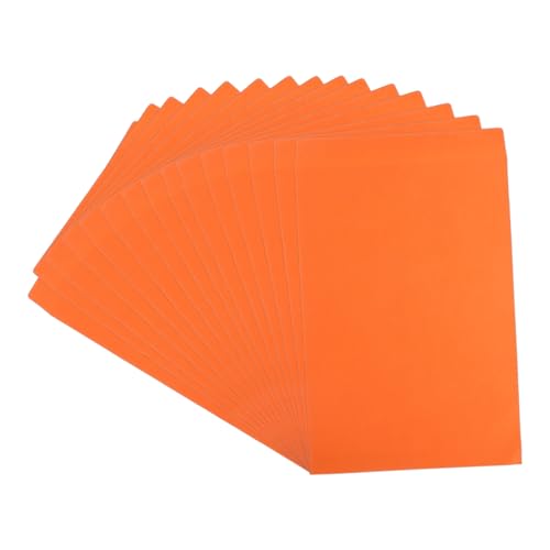 HOODANCOS 15 Stück Selbstklebender Umschlag Verpackung Weiß Farbig Unterlagen Ziehen Um Datei Mehrere Mailer Taschen Büro Veranstalter Dokumentieren Klein Groß Papier Orange von HOODANCOS