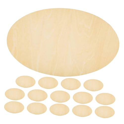 HOODANCOS 15 Stück Unbearbeitete Holz Ovale für DIY Projekte Stabile Holzscheiben zum Malen und Basteln für Heimdekoration Kreative Kunsthandwerke und Personalisierte HOODANCOS 15 Stück Unbearbeitete Holz Ovale für DIY Projekte Stabile Holzscheiben zum Malen und Basteln für Heimdekoration Kreative Kunsthandwerke und Personalisierte von HOODANCOS
