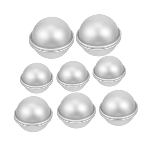 HOODANCOS 16 Stück Backform Bad Ball Herstellung Form in Kugelform runden Salz Schimmel kleine Kuchenform Kugelform selber machen DIY -Seifenform Aluminiumlegierung Silver HOODANCOS 16 Stück Backform Bad Ball Herstellung Form in Kugelform runden Salz Schimmel kleine Kuchenform Kugelform selber machen DIY -Seifenform Aluminiumlegierung Silver von HOODANCOS