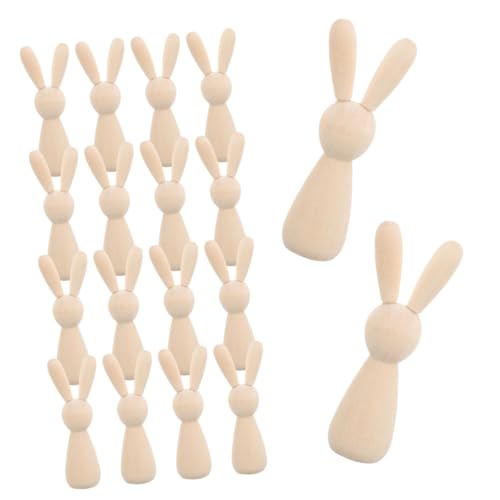 HOODANCOS 16 Stück Kaninchen Form Realistisch Figuren Wohnkultur Basteln Klein Häschen-statue Machen Handwerk Kaninchenfigur Hasen Stöcke Für Kaninchen Zubehör Party Holz Khaki HOODANCOS 16 Stück Kaninchen Form Realistisch Figuren Wohnkultur Basteln Klein Häschen-statue Machen Handwerk Kaninchenfigur Hasen Stöcke Für Kaninchen Zubehör Party Holz Khaki von HOODANCOS