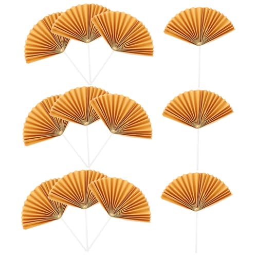 HOODANCOS 16 Stück Teiliges Papierfächer Cake Picks Dekorative Cupcake Topper für Geburtstagstorten Faltbare Tortendeko Kreative Geburtstagsdeko für Party und Hochzeit HOODANCOS 16 Stück Teiliges Papierfächer Cake Picks Dekorative Cupcake Topper für Geburtstagstorten Faltbare Tortendeko Kreative Geburtstagsdeko für Party und Hochzeit von HOODANCOS