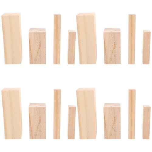 HOODANCOS 16 Stück Unbehandelte Holzblöcke für Anfänger DIY Holzschnitzerei Vielseitige Bastelholzplatten für Kreative Projekte HOODANCOS 16 Stück Unbehandelte Holzblöcke für Anfänger DIY Holzschnitzerei Vielseitige Bastelholzplatten für Kreative Projekte von HOODANCOS