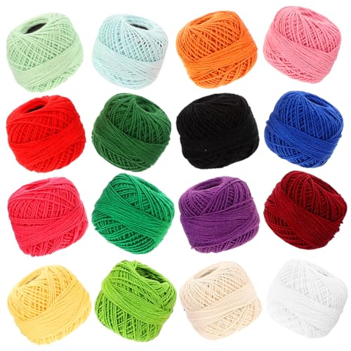 HOODANCOS 16Rollen Kreuzstich Stickgarn Hochwertiges DIY Nähzubehör pro Farben Langlebig und Robust für Handarbeiten und Stickereien HOODANCOS 16Rollen Kreuzstich Stickgarn Hochwertiges DIY Nähzubehör pro Farben Langlebig und Robust für Handarbeiten und Stickereien von HOODANCOS