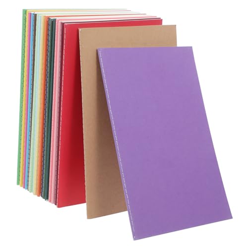 HOODANCOS 18 Stück Notizbuch aus Kraftpapier leeres notizbuch keine zeilen liniertes Notizbuch Süße Notizbücher Zeitschriftenhefte kleines Spiralheft Trainingstagebuch Zeitschriften lesen von HOODANCOS