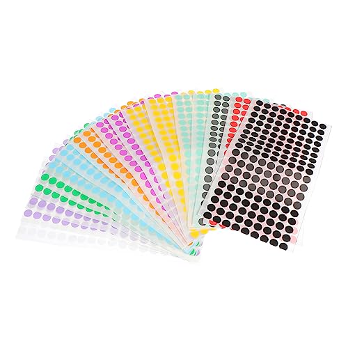 HOODANCOS 18Blätter Klebeetiketten Runde Punktaufkleber Selbstklebend Zufällige für Markierung Kategorisierung und DIY Projekte Einfach zu Handhaben und Schaden Ihrem HOODANCOS 18Blätter Klebeetiketten Runde Punktaufkleber Selbstklebend Zufällige für Markierung Kategorisierung und DIY Projekte Einfach zu Handhaben und Schaden Ihrem von HOODANCOS