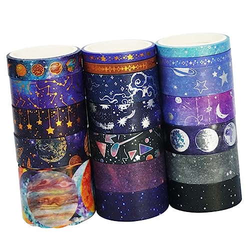HOODANCOS 19 Rollen Diy Washi Tape Dekorative Klebebänder für Scrapbooking Tagebuch und Projekte und Silberfolie Vielseitig und Leicht Abziehbar HOODANCOS 19 Rollen Diy Washi Tape Dekorative Klebebänder für Scrapbooking Tagebuch und Projekte und Silberfolie Vielseitig und Leicht Abziehbar von HOODANCOS