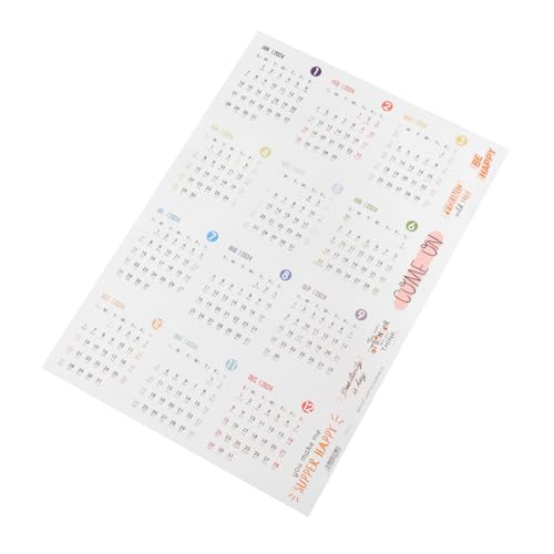 HOODANCOS 1Blatt Kalenderaufkleber Selbstklebende Sticker für Notizbuch und DIY Dekoration für Monatsplanung Format Gestaltungsmöglichkeiten HOODANCOS 1Blatt Kalenderaufkleber Selbstklebende Sticker für Notizbuch und DIY Dekoration für Monatsplanung Format Gestaltungsmöglichkeiten von HOODANCOS