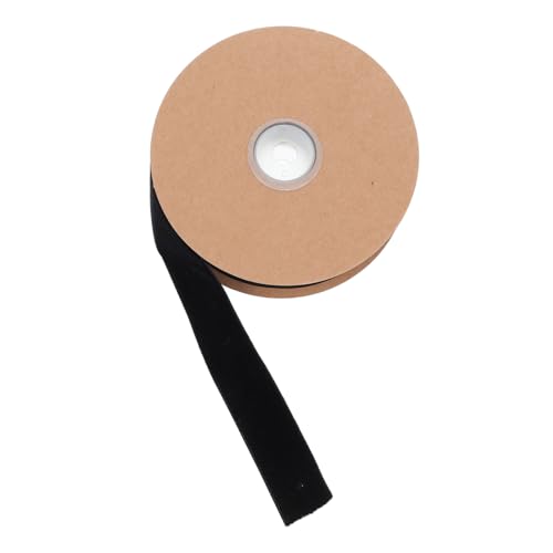 HOODANCOS 1Rolle Breites nicht Elastisches Flocking Band Schwarz Dekoratives Stoffband für DIY Projekte und Hochzeitsfeiern für Präsentation HOODANCOS 1Rolle Breites nicht Elastisches Flocking Band Schwarz Dekoratives Stoffband für DIY Projekte und Hochzeitsfeiern für Präsentation von HOODANCOS