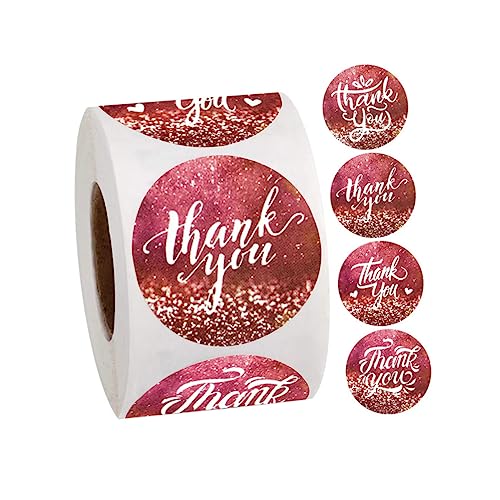 HOODANCOS 1Rolle Danke Klebeetiketten Selbstklebende Aufkleber für Geschenkverpackungen Einladung und DIY Bastelarbeiten Ablösbar und Langlebig Optimale Fixierung HOODANCOS 1Rolle Danke Klebeetiketten Selbstklebende Aufkleber für Geschenkverpackungen Einladung und DIY Bastelarbeiten Ablösbar und Langlebig Optimale Fixierung von HOODANCOS
