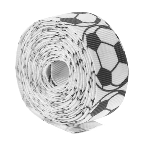 HOODANCOS 1Rolle Fußball Geschenkband Breites Langes Dekorationsband für DIY Projekte Langlebig und Leicht zu Schneiden für Fußball Partys und von HOODANCOS