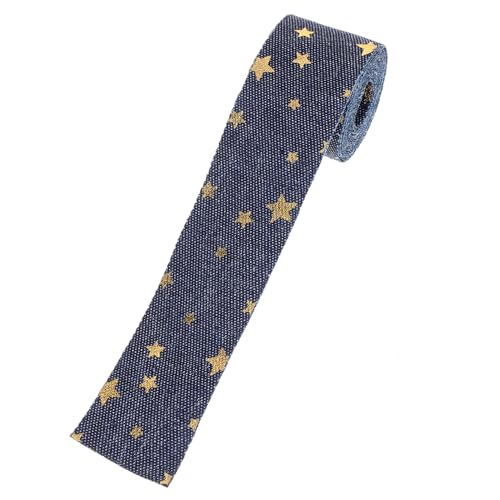 HOODANCOS 1Rolle Geschenkband mit Sternmuster Multifunktionales Schneidbares Paketband für DIY Projekte Breit für Geschenkschleifen Bastelarbeiten und Dekoration HOODANCOS 1Rolle Geschenkband mit Sternmuster Multifunktionales Schneidbares Paketband für DIY Projekte Breit für Geschenkschleifen Bastelarbeiten und Dekoration von HOODANCOS